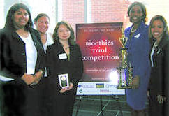 Bioethics Mock Trial competition winners