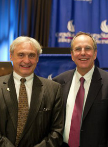 Hon. Alex Kozinski with College of Law Dean Steven Kaminshine