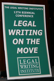 Legal Writing On the Move sign