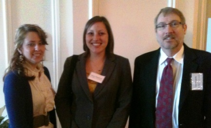 L to R: Sarah Ketchie, 2L, Megan Daugherty, 3L, and Art Shearin, 3L