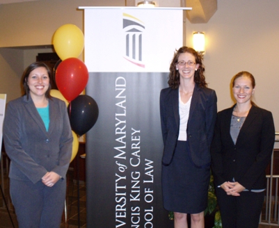 L to R: Megan Daugherty, 3L, Danny Vincent, 3L, and Jennifer Whitton, 3L