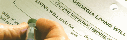 filling out a living will