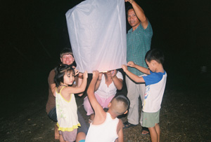 Georgia State Law student Melissa Rice with Thai family