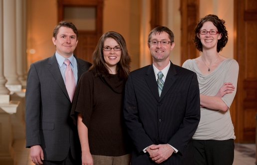 L to R: Raymond Lindholm, Abigail Ferrell, Donald Prather, Danny Vincent. Not pictured: Jenny Sewell, Caroline Sirhal